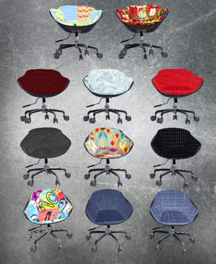Swivel Chair 2 Types Drive+Normal -  Multi Texture Model Pop Style V 1.2