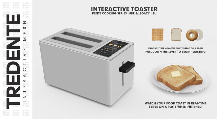 Tredente // Interactive Toaster [WHITE] (Packed)