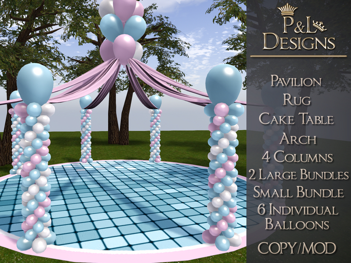 [P&L] - Balloon Pavilion Set - Cotton Candy