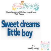 ZLD sweet dreams little boy - dark blue