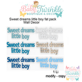 ZLD Sweet dreams little boy fat pack