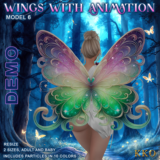 [KKO] Wings with animation - Model 06 DEMO