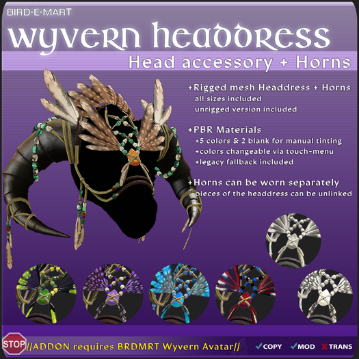 BRDMRT - Wyvern Headdress [BOX]