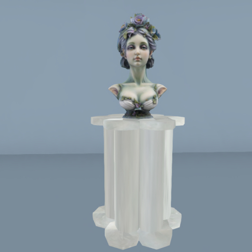Lady Bust on Column