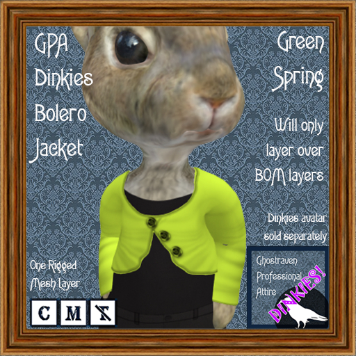 GPA Dinkies Bolero Jacket - Green Spring