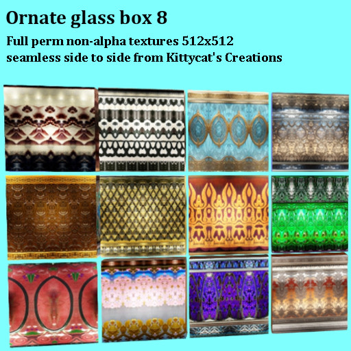 Ornate glass 8 box
