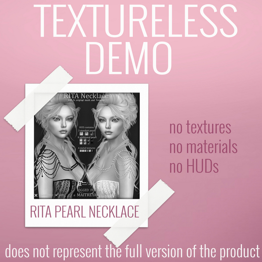 TEXTURELESS DEMO *AvaWay* RITA Pearl Necklace