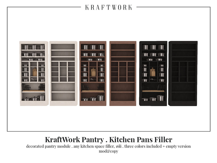 KraftWork Pantry . Kitchen Pans Filler (Add Me)