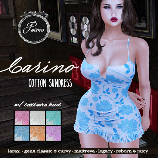 {Poeme} Carino Soft Cotton Dress w/HUD