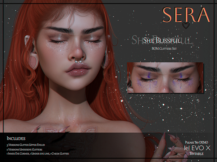Sera - She Blissful - Glitters Set - BOM Evox
