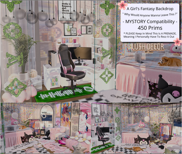 [LD] A Girl's Fantasy Backdrop [PRE-MADE]