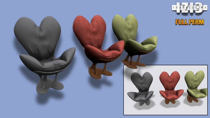 Mesh Heart Chair Full Perm 3 impact  isabelleize