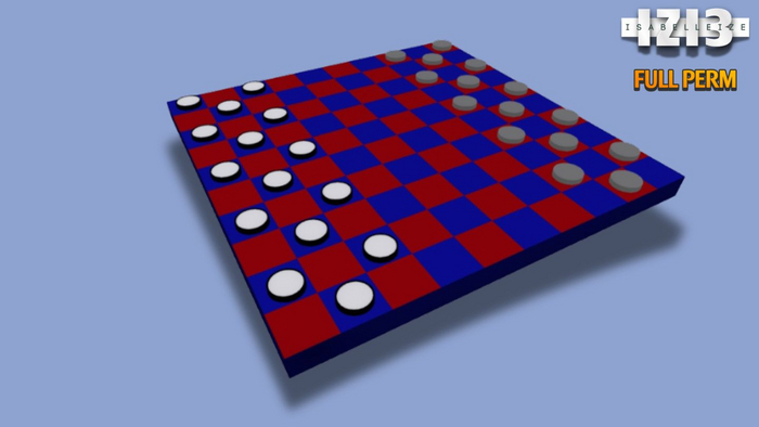 Mesh Checkers Game Full Perm