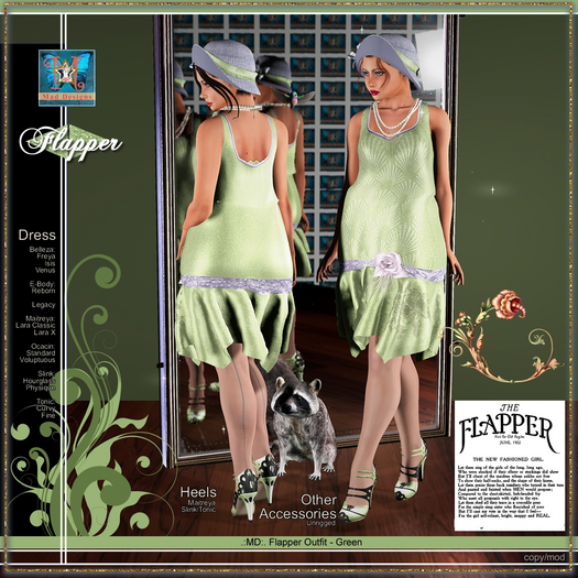 .:MD:. Flapper Outfit Green