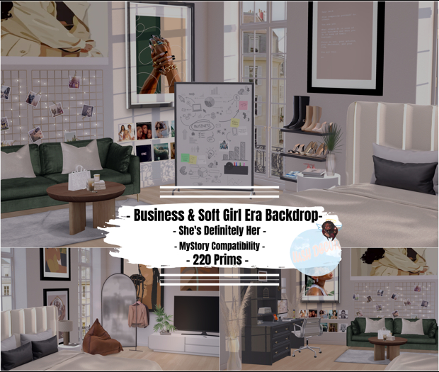 [LD] Business & Soft Girl Era Backdrop [PRE-MADE]