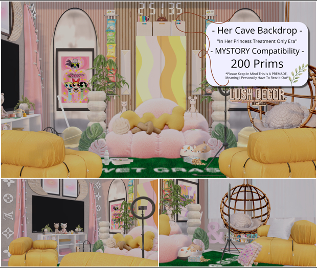 [LD] Her Cave Backdrop [PRE-MADE]
