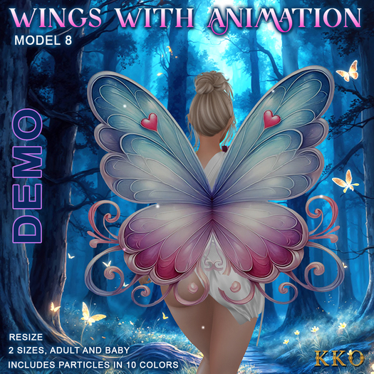 [KKO] Wings with animation - Model 08 DEMO