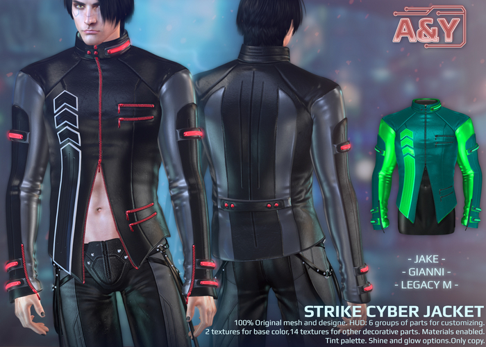 A&Y Strike Cyber Jacket Male - Green