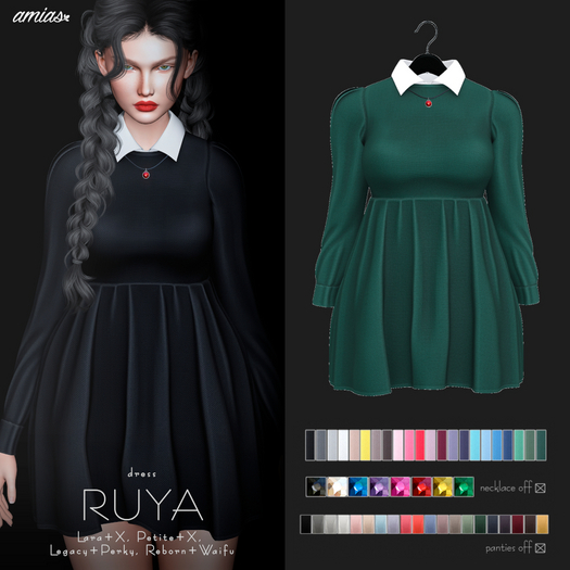amias - RUYA dress emerald