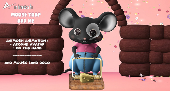 ❤️❤️Animesh Mouse Trap Cheese black Animesh ❤️❤️