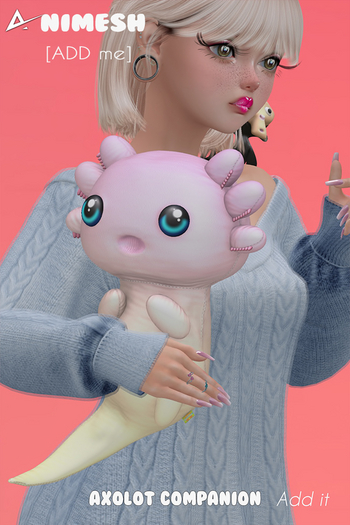 ❤️❤️Gift Akikazu Plush  Axolot companion  Freebie ❤️❤️ 