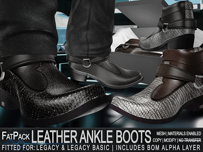FATPACK - ZED 6x Legacy Leather Ankle Boots - Male - COPY MOD