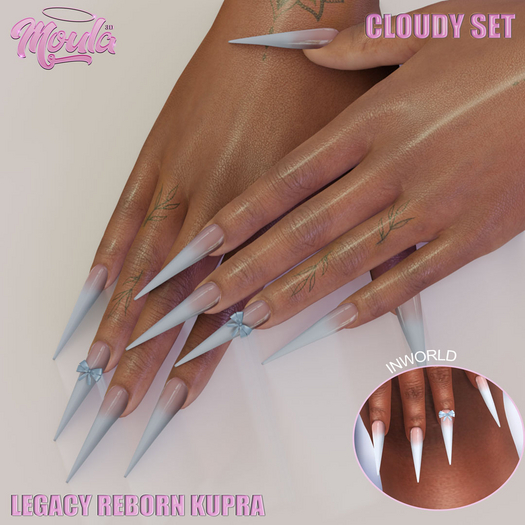 Moula. Cloudy Nail Set