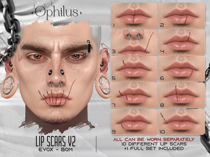- Ophilus - Lip Scars V2 (EvoX - Bom)