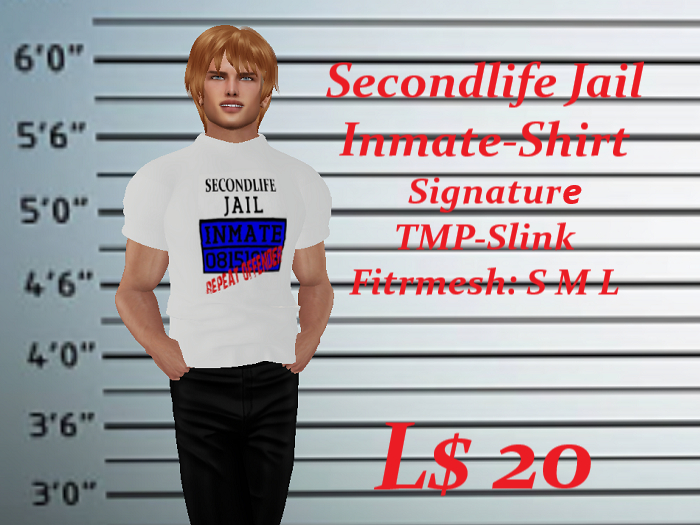 Secondlife Inmate Shirt