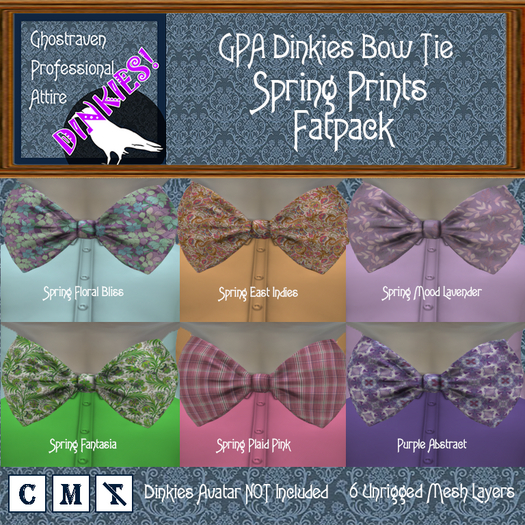 GPA Dinkies Bow Tie - Fatpack Spring Prints