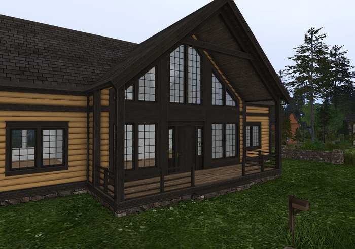 LH - Log Home - Timberline porch rails MP1AP