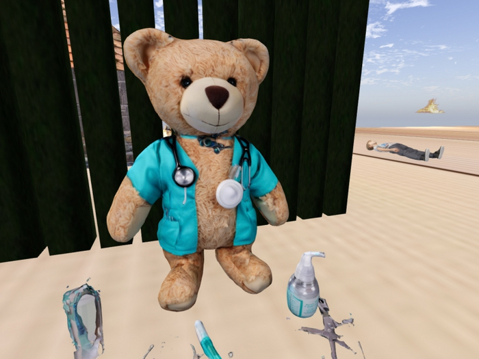 FREE 3D Doctor Teddy Bear statue