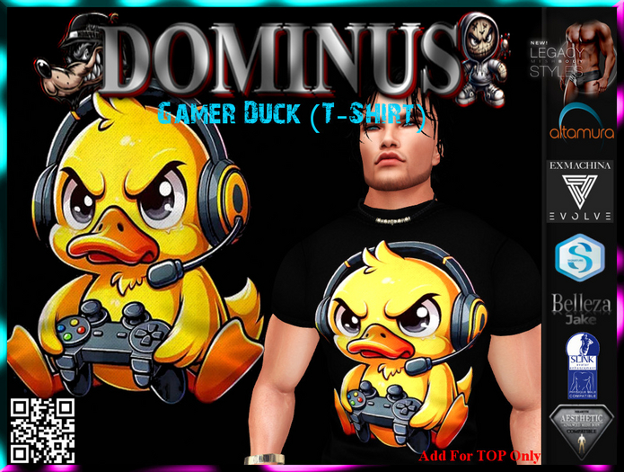 ~DOMINUS~Gamer Duck (T-Shirt)  (ADD)
