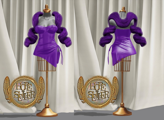 [HS] ALB Dress&Fur Stole [PURLE]