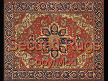 RP - Red Navy 8 Pc Center Rug