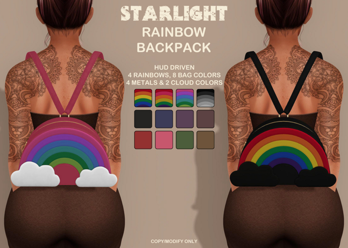 :: SA ::  Rainbow Backpack with HUD