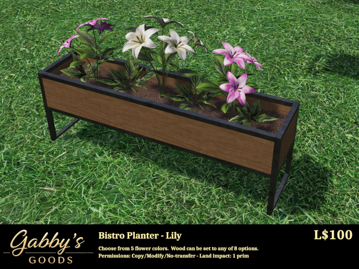 Bistro Planter-Lily
