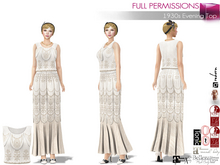 Full Perm Female 1930s Evening Top For Maitreya 5.3 LaraX Legacy Slink Belleza Tonic Ocacin Classic Ebody Reborn