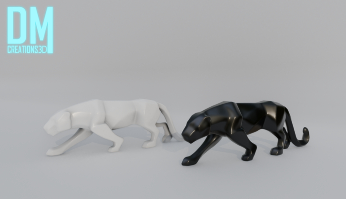 Panther statue Full Perm Mesh