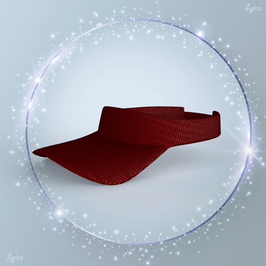 Red Tennis Visor