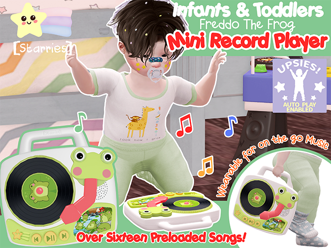 [Starries] Mini Record Player - Frog
