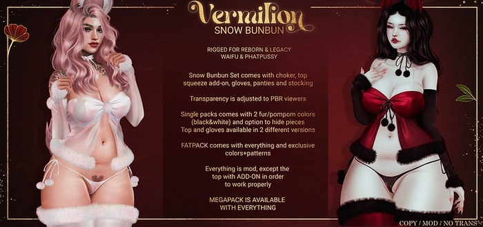 - Vermilion - Snow Bunbun Stocking [Light Blue]