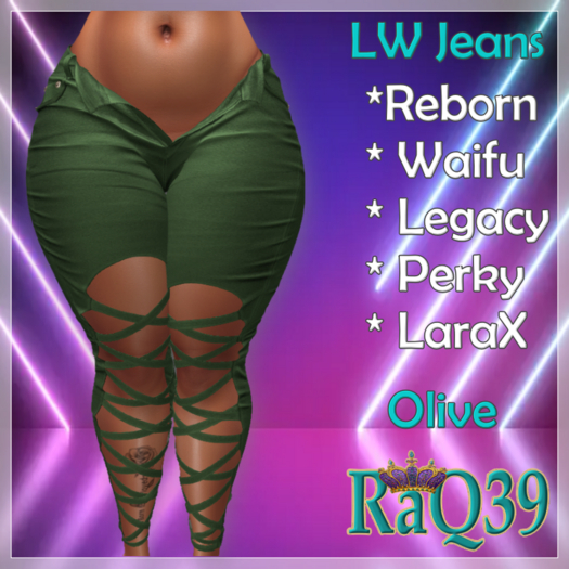 [R39] LW Jeans-Olive