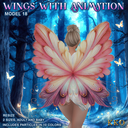 [KKO] Wings with animation - Model 18