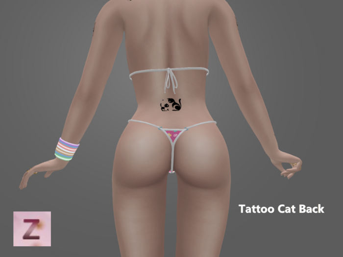 Tattoo Cat Back