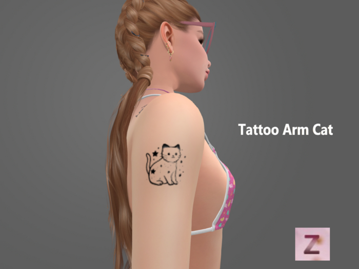 Tattoo Arm Cat