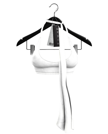 Rowne.Reine Halter Tank - White 