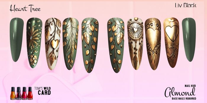 Nail HUD - Almond -  Heart Tree