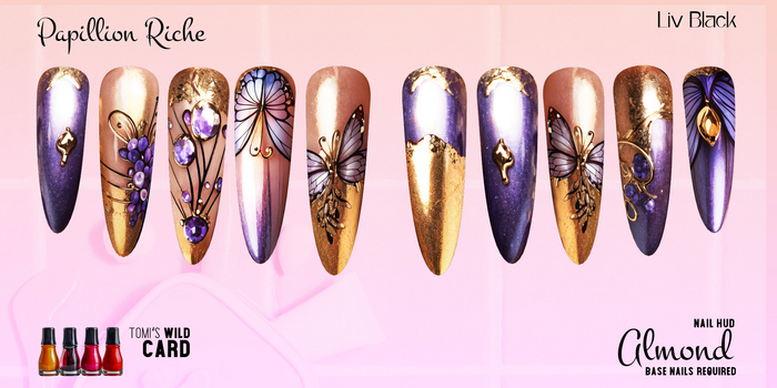 Nail HUD - Almond -  Papillion Riche
