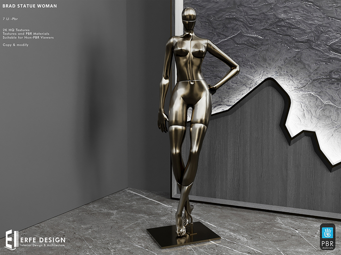 Brad Woman Statue PBR 7 LI [Erfe Design] PACK
